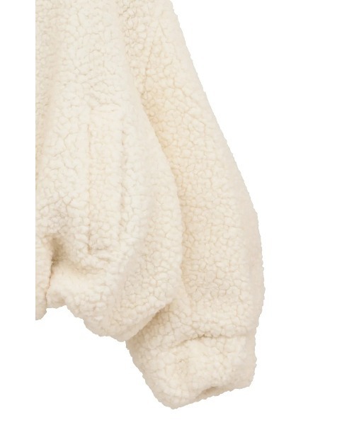 CLANE(クラネ)の「CLANE/クラネ/BALLOON BOA BLOUSON(ブルゾン・レディース・アイボリー/グレー/ブラウン・1)」の6枚目の写真