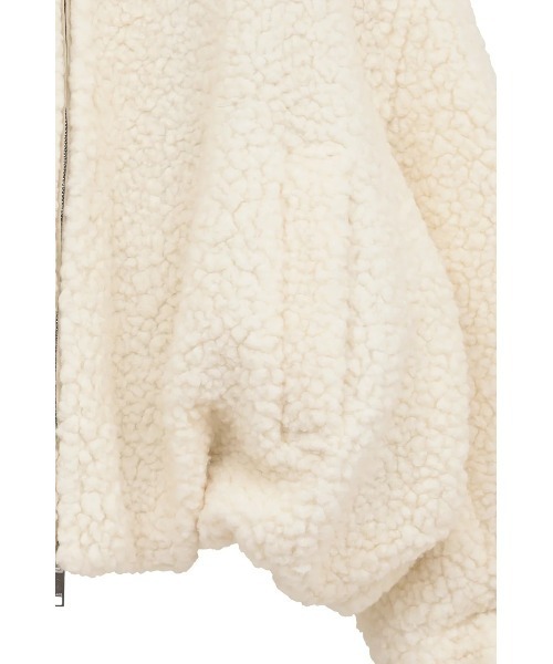 CLANE(クラネ)の「CLANE/クラネ/BALLOON BOA BLOUSON(ブルゾン・レディース・アイボリー/グレー/ブラウン・1)」の7枚目の写真