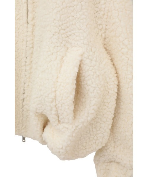 CLANE(クラネ)の「CLANE/クラネ/BALLOON BOA BLOUSON(ブルゾン・レディース・アイボリー/グレー/ブラウン・1)」の8枚目の写真