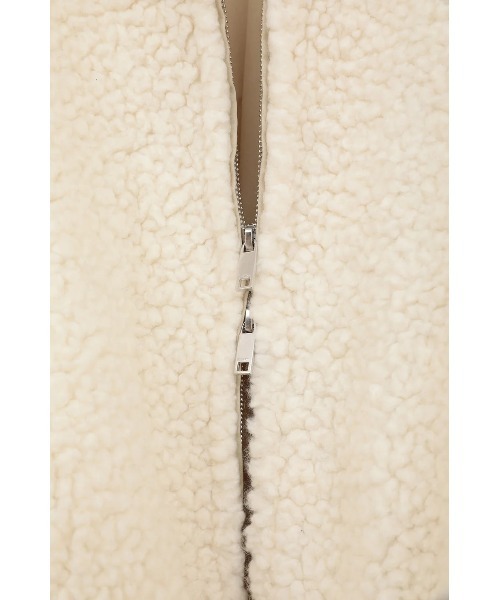 CLANE(クラネ)の「CLANE/クラネ/BALLOON BOA BLOUSON(ブルゾン・レディース・アイボリー/グレー/ブラウン・1)」の9枚目の写真