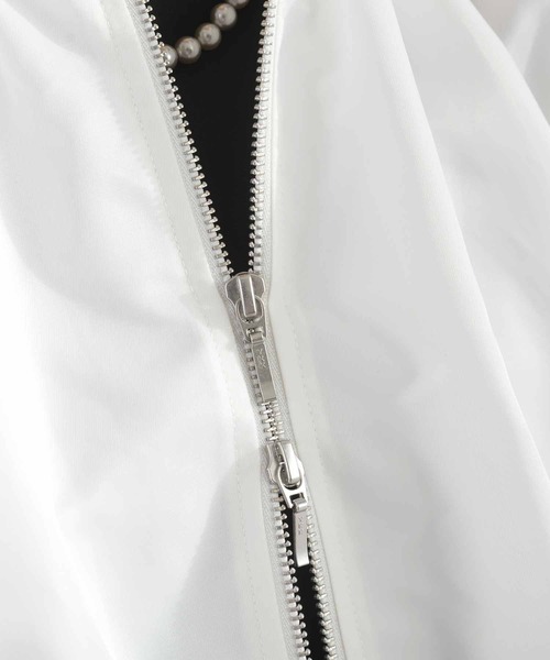 PICCIN PERLA(ピッチンペルラ)の「フォンセブルゾン(ブルゾン・レディース・ブラック/オフホワイト・M)」の14枚目の写真