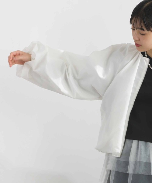 PICCIN PERLA(ピッチンペルラ)の「フォンセブルゾン(ブルゾン・レディース・ブラック/オフホワイト・M)」の3枚目の写真