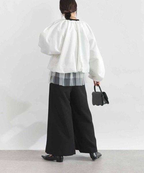 PICCIN PERLA(ピッチンペルラ)の「フォンセブルゾン(ブルゾン・レディース・ブラック/オフホワイト・M)」の6枚目の写真