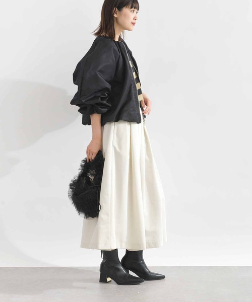 PICCIN PERLA(ピッチンペルラ)の「フォンセブルゾン(ブルゾン・レディース・ブラック/オフホワイト・M)」の7枚目の写真