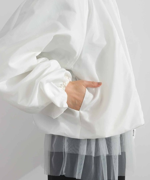 PICCIN PERLA(ピッチンペルラ)の「フォンセブルゾン(ブルゾン・レディース・ブラック/オフホワイト・M)」の11枚目の写真