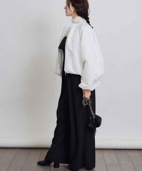 PICCIN PERLA(ピッチンペルラ)の「フォンセブルゾン(ブルゾン・レディース・ブラック/オフホワイト・M)」の18枚目の写真