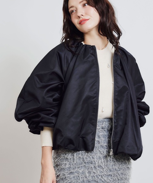 PICCIN PERLA(ピッチンペルラ)の「フォンセブルゾン(ブルゾン・レディース・ブラック/オフホワイト・M)」の16枚目の写真