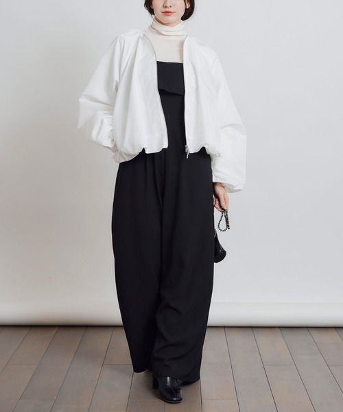 PICCIN PERLA(ピッチンペルラ)の「フォンセブルゾン(ブルゾン・レディース・ブラック/オフホワイト・M)」の19枚目の写真