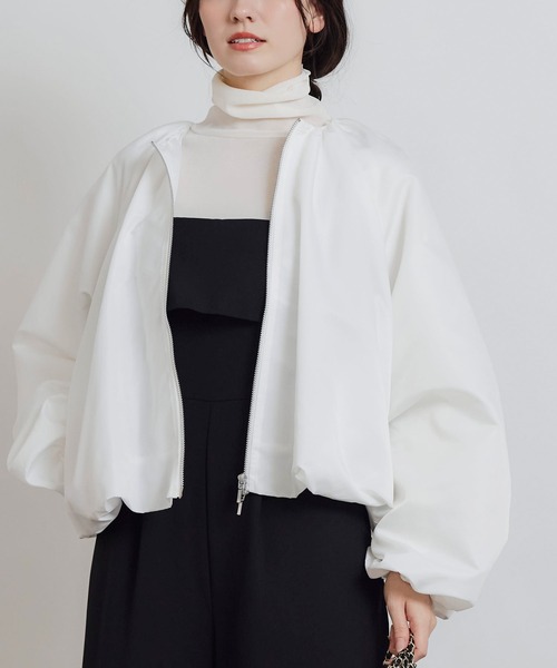 PICCIN PERLA(ピッチンペルラ)の「フォンセブルゾン(ブルゾン・レディース・ブラック/オフホワイト・M)」の22枚目の写真