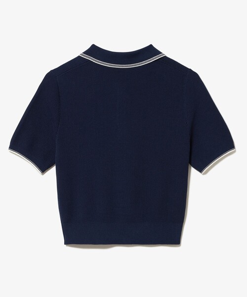 未使用/ラコステ/ポロシャツ オーバーサイズ スキッパーニットポロシャツ | LACOSTE/ラコステ