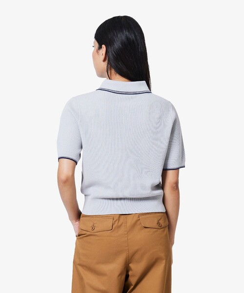 LACOSTE(ラコステ)の「配色ライン コンパクトニットポロシャツ(ポロシャツ・レディース・グレー/ネイビー/ピンク・40/38/34/36)」の22枚目の写真