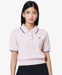 人気 LACOSTE ラコステ ボーダーシャツ カットソー ロゴ刺繍 肩ボタン B:MING by BEAMS（ビーミング by ビームス）【別注】LACOSTE