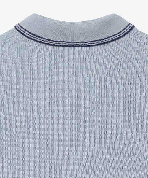 LACOSTE(ラコステ)の「配色ライン コンパクトニットポロシャツ(ポロシャツ・レディース・グレー/ネイビー/ピンク・40/38/34/36)」の8枚目の写真