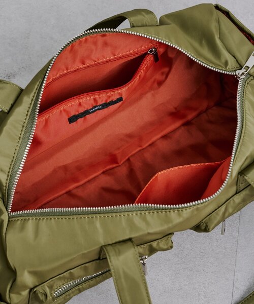 Kastane（カスタネ）の「【500mlペットボトル収納可】ナイロンボストンバッグ（ボストンバッグ・レディース・カーキ/ブラック/アイボリー・FREE）」の12枚目の写真