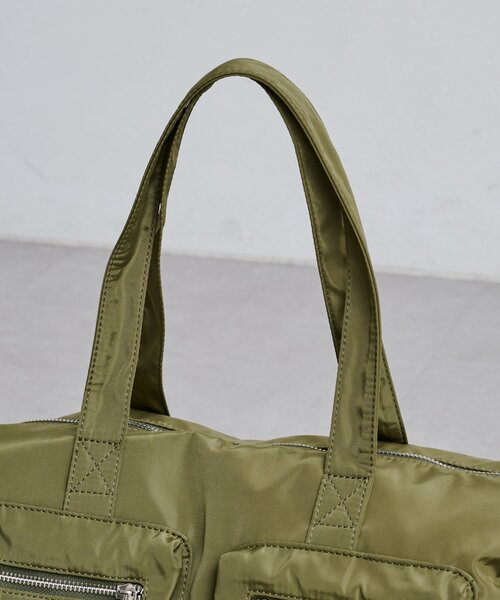 Kastane（カスタネ）の「【500mlペットボトル収納可】ナイロンボストンバッグ（ボストンバッグ・レディース・カーキ/ブラック/アイボリー・FREE）」の13枚目の写真