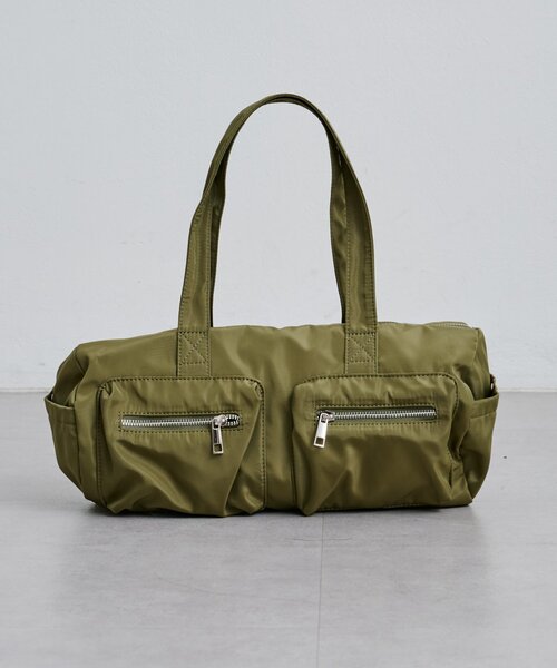 Kastane（カスタネ）の「【500mlペットボトル収納可】ナイロンボストンバッグ（ボストンバッグ・レディース・カーキ/ブラック/アイボリー・FREE）」の15枚目の写真