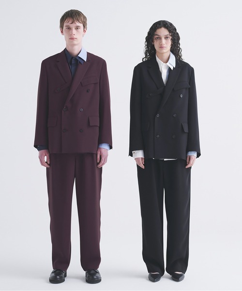 CULLNI（クルニ）の「Double Cloth 3Tuck Semi Wide Pants（スラックス