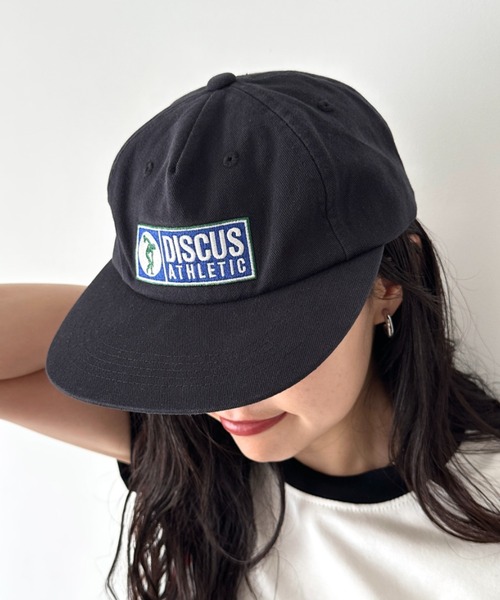 DISCUS(ディスカス)の「DISCUS/ディスカス 6パネル ウォッシュ加工 ベースボール キャップ/刺繍ロゴ(キャップ・レディース・ダークグレー/ベージュ/ブラック・FREE)」の2枚目の写真