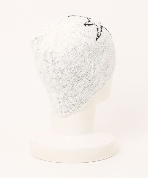 Figments（フィグメンツ）の「サマーニットFLASHワッチ（ニットキャップ/ビーニー・レディース・ブラック/ホワイト・FREE）」の8枚目の写真