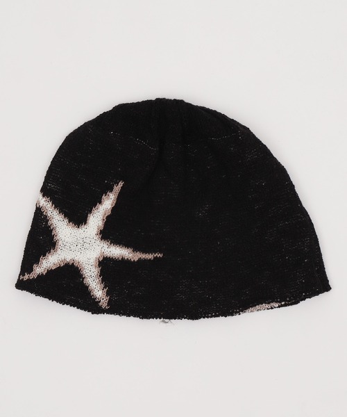 Figments（フィグメンツ）の「サマーニットFLASHワッチ（ニットキャップ/ビーニー・レディース・ブラック/ホワイト・FREE）」の7枚目の写真
