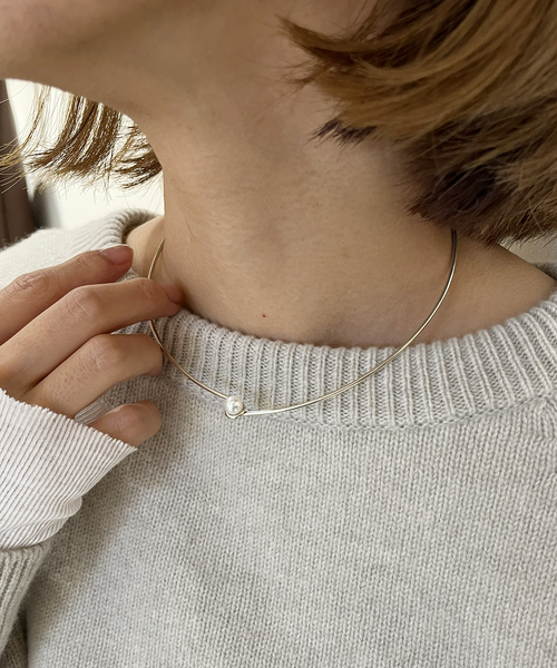 FRAMeWORK(フレームワーク)の「PREEK/プリーク baroque pearl line chokerネックレス 38(ネックレス・レディース・シルバー・FREE)」の1枚目の写真