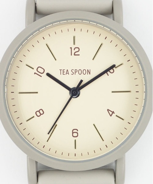 BACKYARD FAMILY（バックヤードファミリー）の「TEA SPOON ラウンドラバーベルトウォッチ（アナログ腕時計・レディース・ネイビー系/モカ/ライトグレー/ホワイト/ブラック×グリーン・FREE）」の11枚目の写真