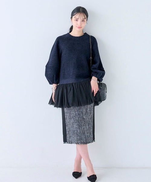 Chesty(チェスティー)の「Northern チュチュトップス(Tシャツ/カットソー・レディース・ピンク/ホワイト/ネイビー・FREE)」の4枚目の写真