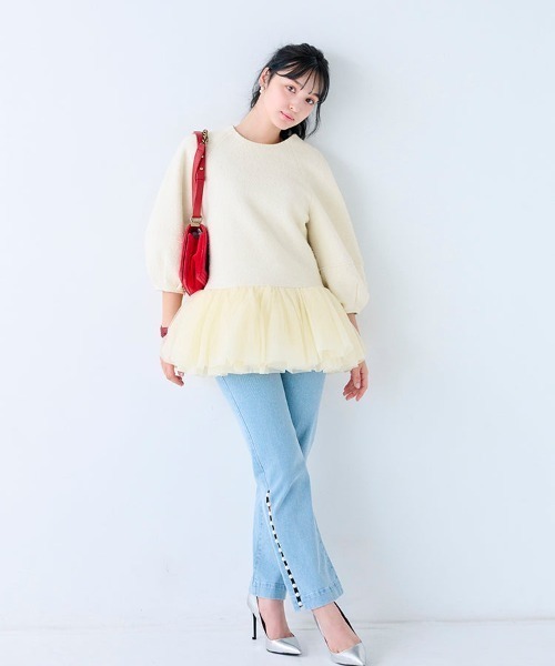 Chesty(チェスティー)の「Northern チュチュトップス(Tシャツ/カットソー・レディース・ピンク/ホワイト/ネイビー・FREE)」の10枚目の写真