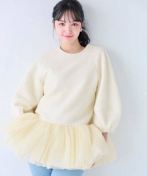 Chesty(チェスティー)の「Northern チュチュトップス(Tシャツ/カットソー・レディース・ピンク/ホワイト/ネイビー・FREE)」の11枚目の写真