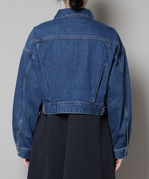SOMETHING（サムシング）の「Something/BIG DETAIL DENIM JACKET（デニムジャケット・レディース・ライトブルー/ダークブルー・FREE）」の19枚目の写真
