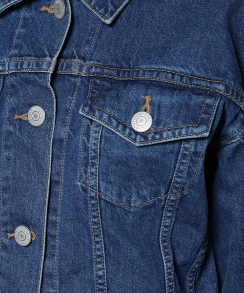 SOMETHING（サムシング）の「Something/BIG DETAIL DENIM JACKET（デニムジャケット・レディース・ライトブルー/ダークブルー・FREE）」の22枚目の写真