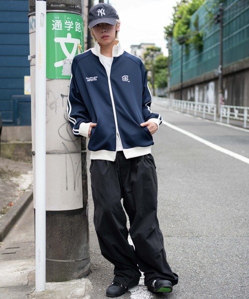 WEGO/【25年秋冬新作】ラグランライントラックジャケット（ジャージ