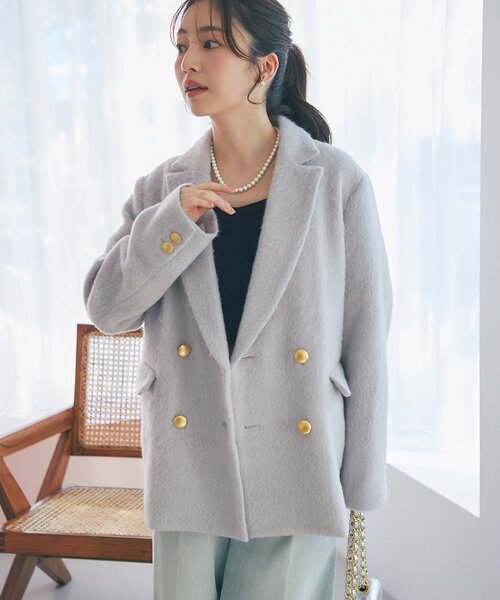 【美品】ヘアリーシャギージャケット セール】【今すぐお届け！・軽くて着心地最高！】ヘアリーシャギー
