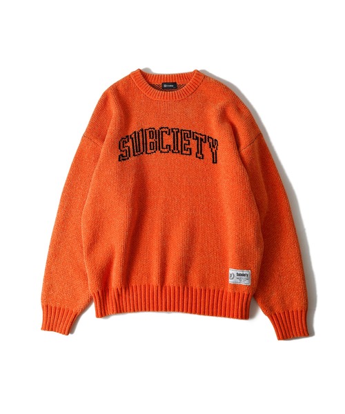 Subciety(サブサエティ)の「Chenille arc knit(ニット/セーター・メンズ・ブラック/グリーン/オレンジ・MEDIUM/LARGE/X-LARGE)」の6枚目の写真