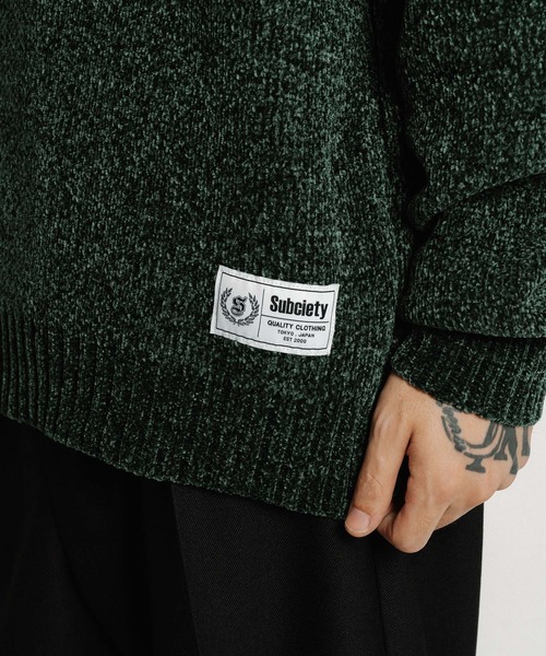 Subciety(サブサエティ)の「Chenille arc knit(ニット/セーター・メンズ・ブラック/グリーン/オレンジ・MEDIUM/LARGE/X-LARGE)」の14枚目の写真