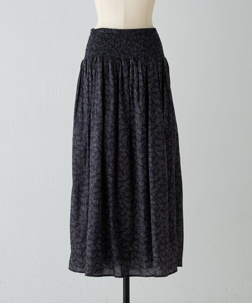 BEARDSLEY（ビアズリー）の「リーフプリントスカート（スカート・レディース・ブラック・FREE）」の10枚目の写真