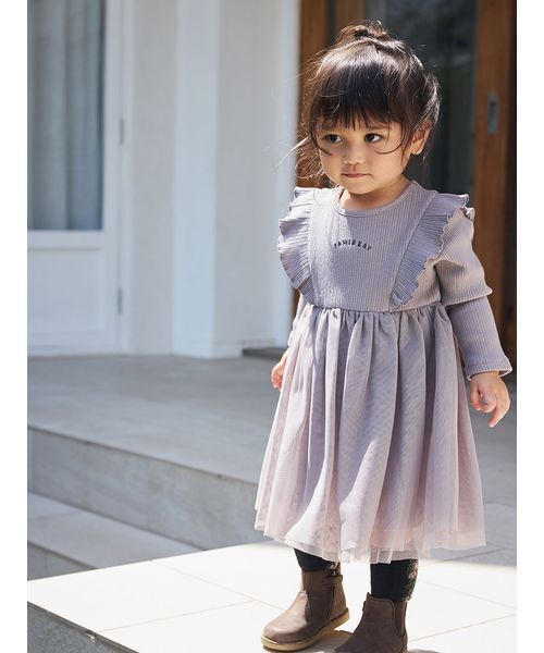 セール】リブチュールワンピース（ワンピース）｜JAMIE KAY