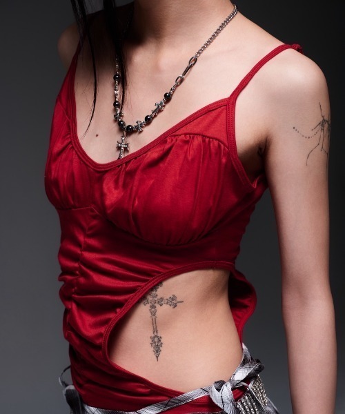 ROYAL FLASH（ロイヤルフラッシュ）の「MITSUKI/ミツキ/CAMI BODY SUIT（キャミソール・レディース・ブラック/レッド/ホワイト・F）」の13枚目の写真