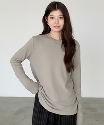 ラウンドネックロングTシャツ