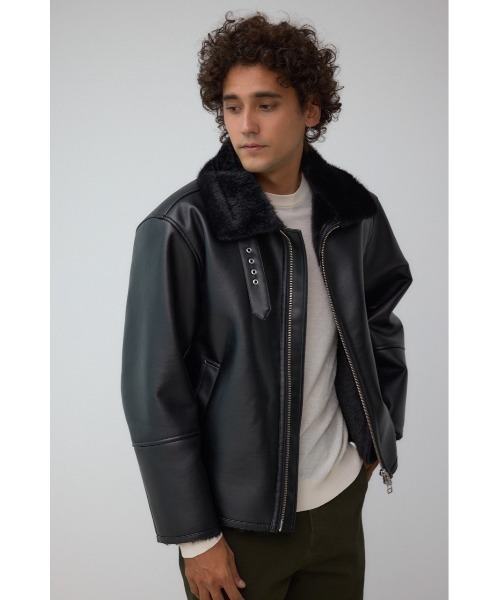 AZUL by moussy(アズールバイマウジー)の「B3ブルゾン(ブルゾン・メンズ・ブラウン/ブラック・MEDIUM/LARGE)」の2枚目の写真