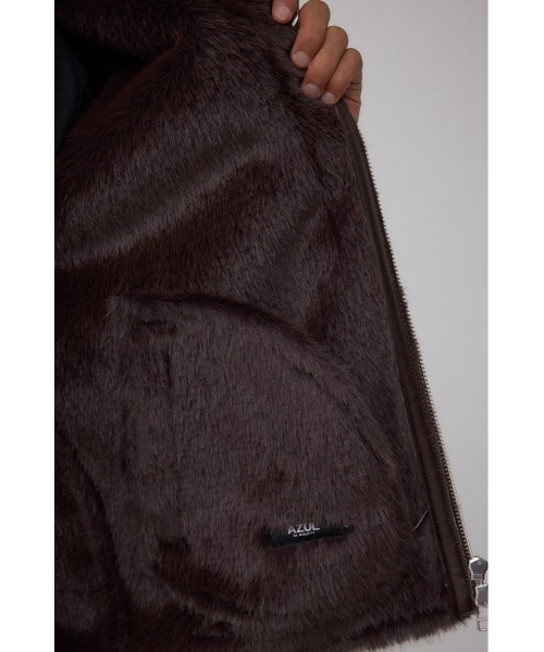 AZUL by moussy(アズールバイマウジー)の「B3ブルゾン(ブルゾン・メンズ・ブラウン/ブラック・MEDIUM/LARGE)」の8枚目の写真