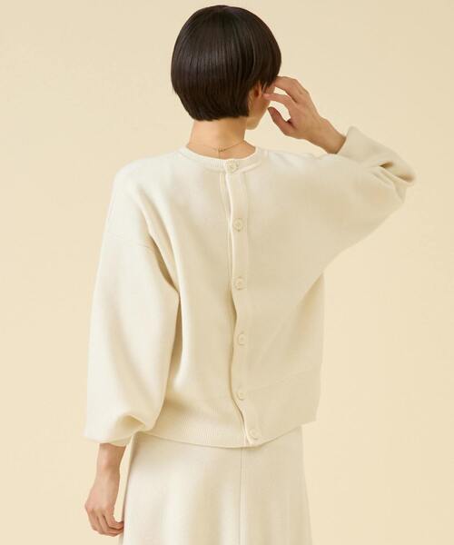 martinique（マルティニーク）の「ミラノリブフロンタブルプルオーバー（セットアップ可）（ニット/セーター・レディース・ブラック/グレー/オフホワイト・FREE）」の5枚目の写真