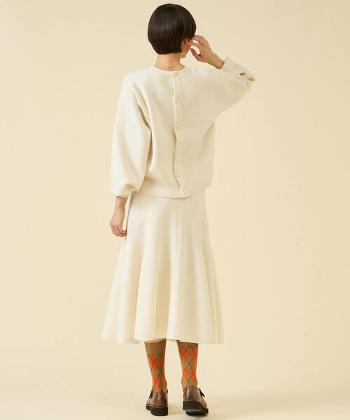 martinique（マルティニーク）の「ミラノリブフロンタブルプルオーバー（セットアップ可）（ニット/セーター・レディース・ブラック/グレー/オフホワイト・FREE）」の8枚目の写真