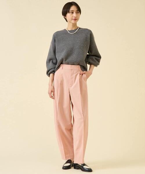 martinique（マルティニーク）の「ミラノリブフロンタブルプルオーバー（セットアップ可）（ニット/セーター・レディース・ブラック/グレー/オフホワイト・FREE）」の11枚目の写真