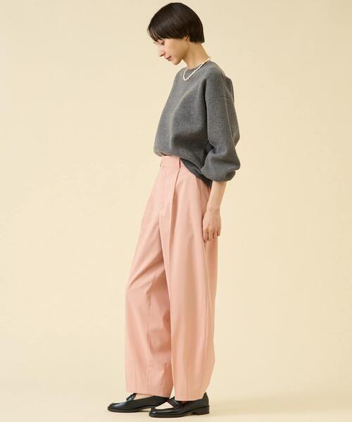 martinique（マルティニーク）の「ミラノリブフロンタブルプルオーバー（セットアップ可）（ニット/セーター・レディース・ブラック/グレー/オフホワイト・FREE）」の12枚目の写真