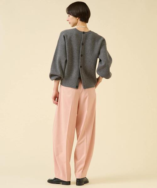 martinique（マルティニーク）の「ミラノリブフロンタブルプルオーバー（セットアップ可）（ニット/セーター・レディース・ブラック/グレー/オフホワイト・FREE）」の13枚目の写真