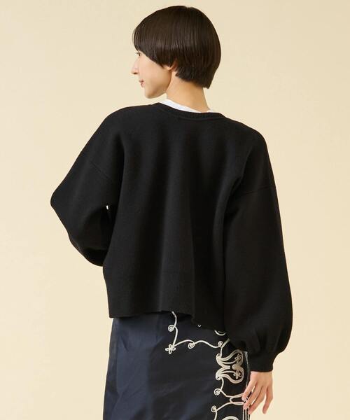 martinique（マルティニーク）の「ミラノリブフロンタブルプルオーバー（セットアップ可）（ニット/セーター・レディース・ブラック/グレー/オフホワイト・FREE）」の15枚目の写真