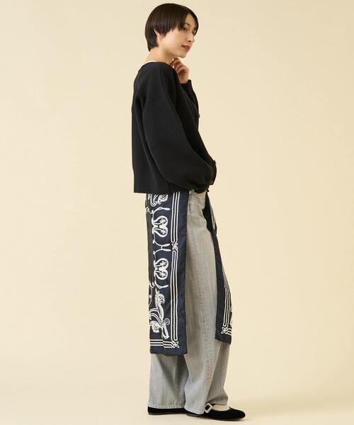 martinique（マルティニーク）の「ミラノリブフロンタブルプルオーバー（セットアップ可）（ニット/セーター・レディース・ブラック/グレー/オフホワイト・FREE）」の17枚目の写真