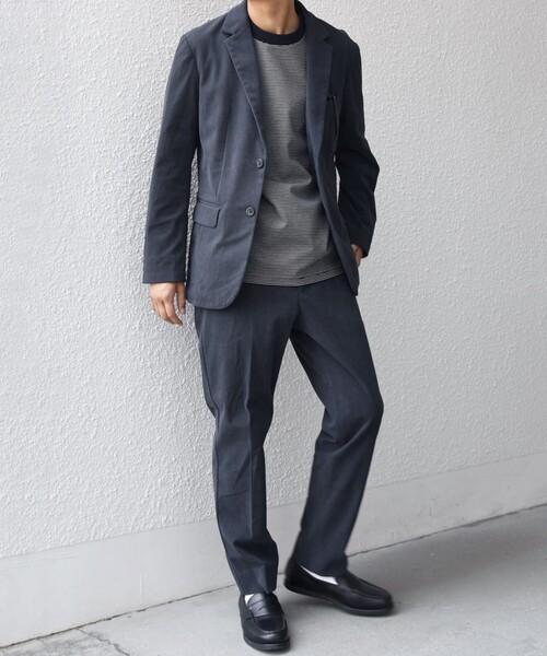 SHIPS any（シップス エニィ）の「SHIPS any:〈洗濯機可能〉SOLOTEX(R) コーデュロイ セットアップ ジャケット & イージーパンツ◇（セットアップ・メンズ・ブラック/ブラウン/チャコールグレー・X-LARGE/LARGE/MEDIUM/SMALL）」の4枚目の写真