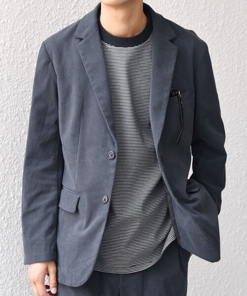 SHIPS any（シップス エニィ）の「SHIPS any:〈洗濯機可能〉SOLOTEX(R) コーデュロイ セットアップ ジャケット & イージーパンツ◇（セットアップ・メンズ・ブラック/ブラウン/チャコールグレー・X-LARGE/LARGE/MEDIUM/SMALL）」の6枚目の写真